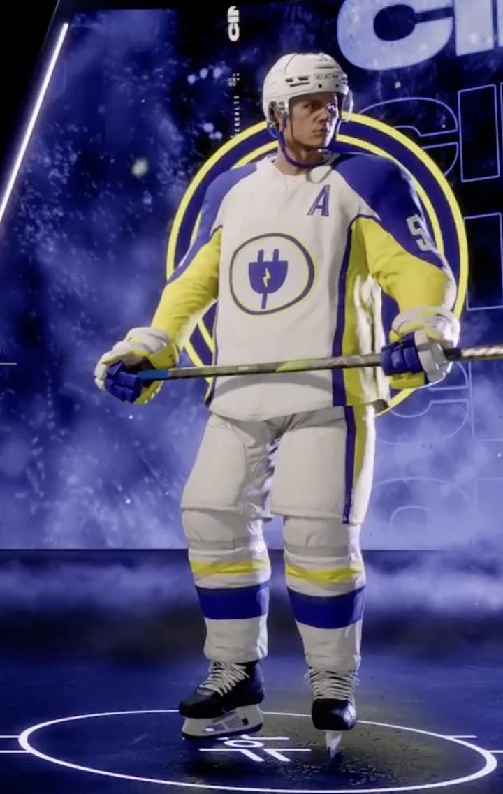 Cincinnati Thunderbolts away uniform